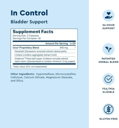 Uqora in Control Bladder Support 60 Capsules