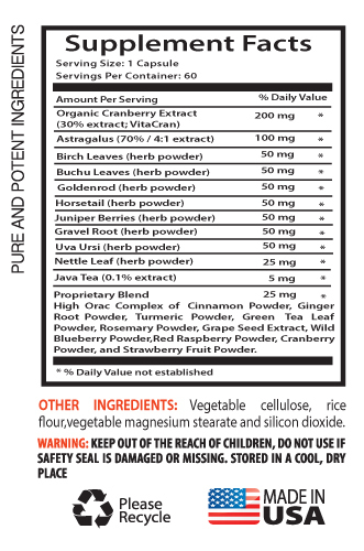 Cellular Hydration – KIDNEY SUPPORT – Herbal Flush 2 Bottles 120 Capsules