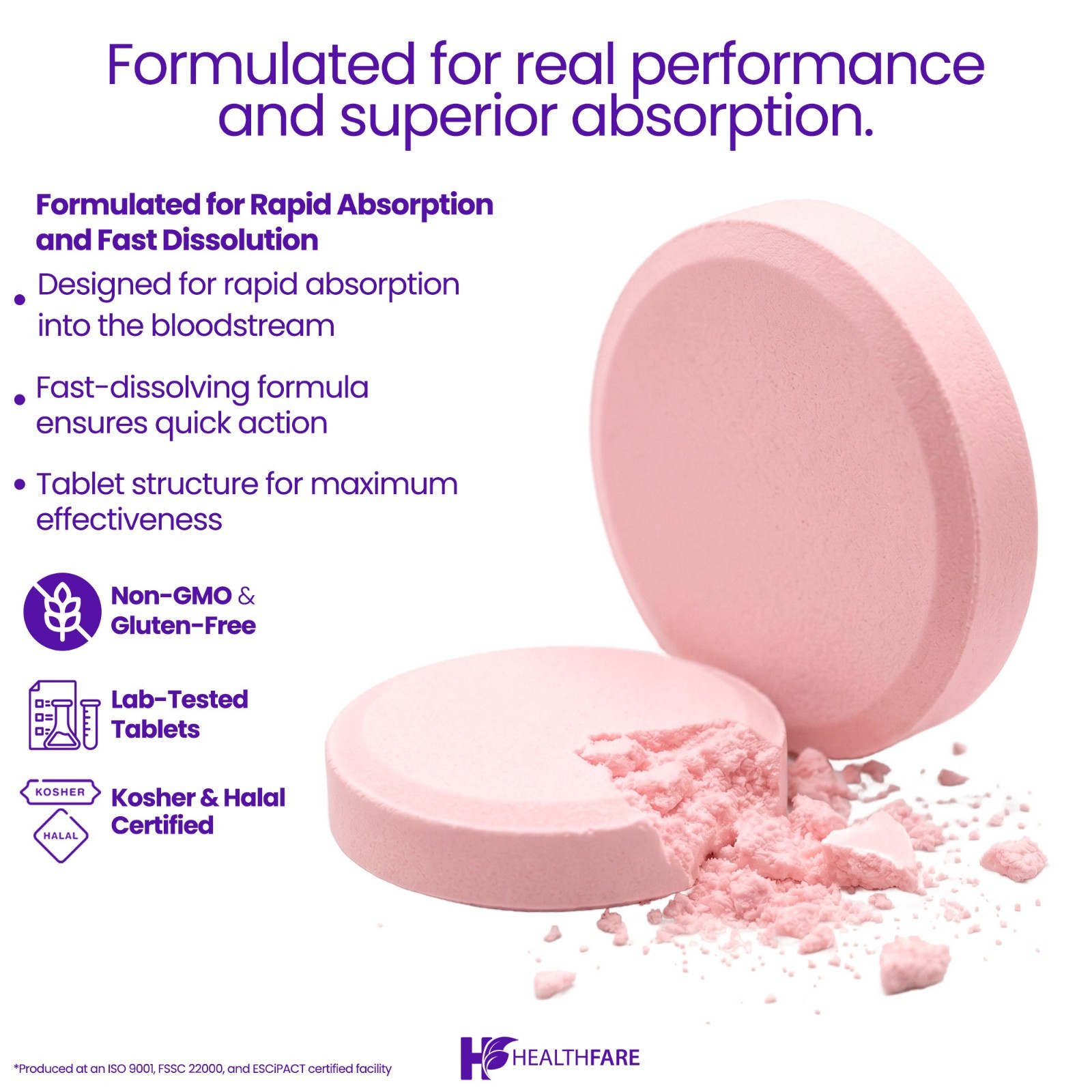 HealthFare Melatonin 5mg, 300 Fast Dissolve Tablets , Non-GMO, Gluten Free