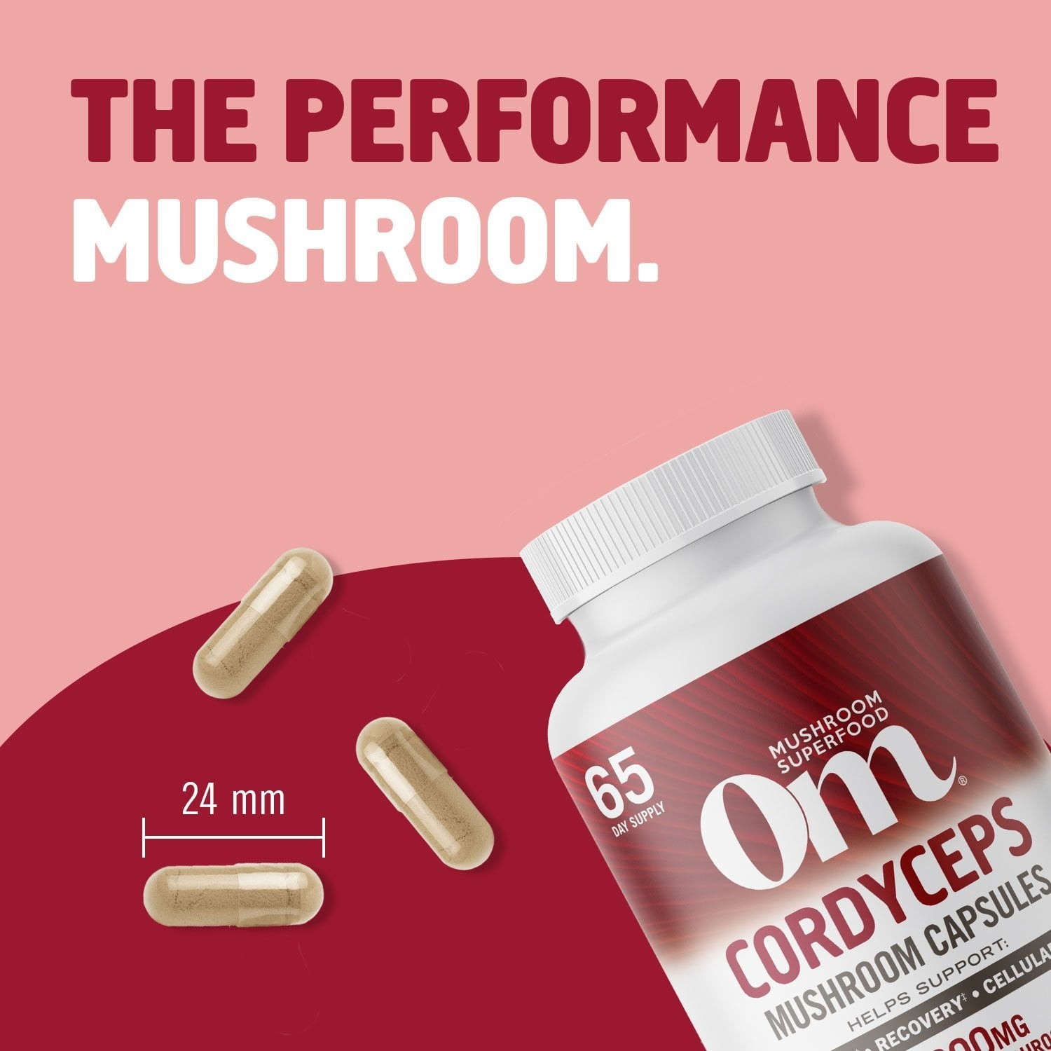 Om Mushrooms Cordyceps Capsules, 195 ct. (65 day supply) NEW & SEALED / EXP 2/27