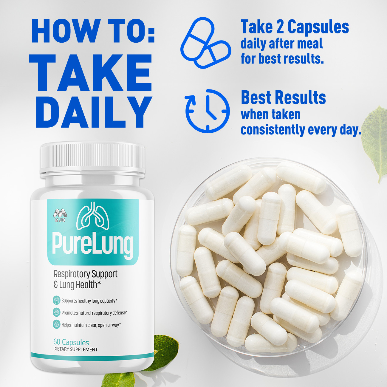 (3 Pack) PureLung Advanced Lung Support Supplement Pure Lung 180 Capsules