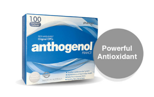 Australia Anthogenol 100 Vegetarian Capsules with MASQUELIER’S Original OPCs