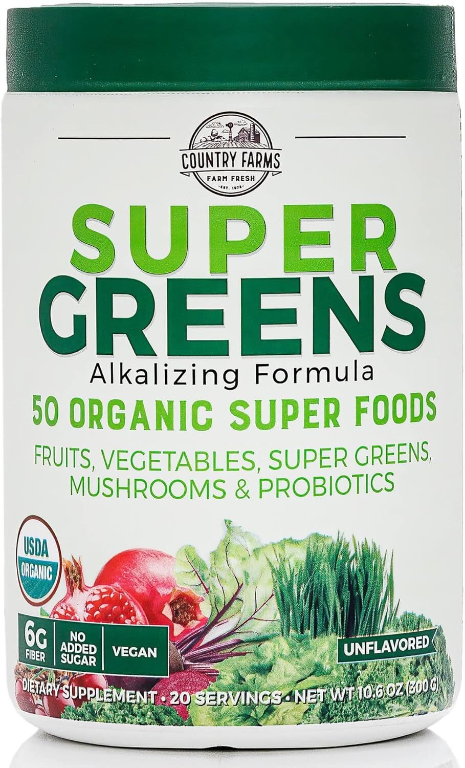 Sabor Natural Super Greens, 50 Superalimentos Organicos, Usda Organic