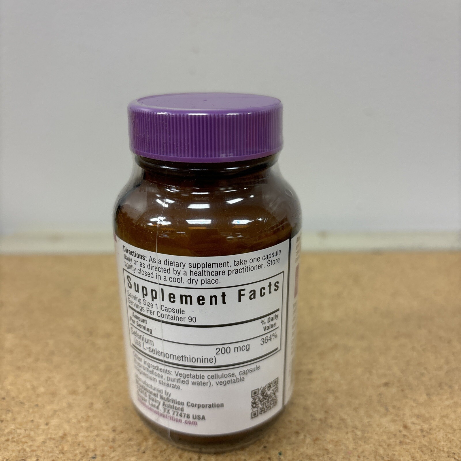 Bluebonnet Nutrition Selenium 200 mcg 90 Veg Caps