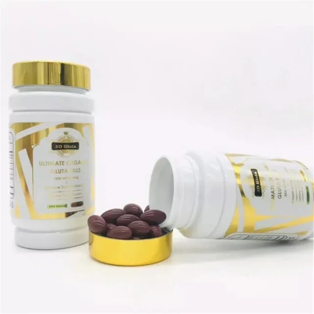 GLUTATHIONE & VITAMIN C COLLAGEN SUPER WHITENING CAPSULES x 4 Boxes