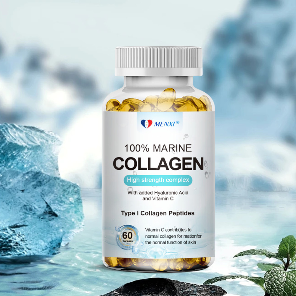 Marine Collagen Capsules 1300mg Hyaluronic Acid,Vitamin C,Skin Health Supplement
