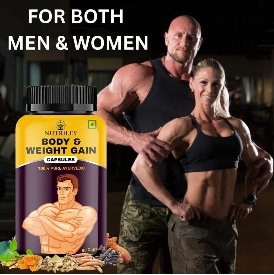 BODY GROW Fast Weight Gain Pills Muscle Gainer 60 WEGHT GAIN CAPSULES FREE SHIP