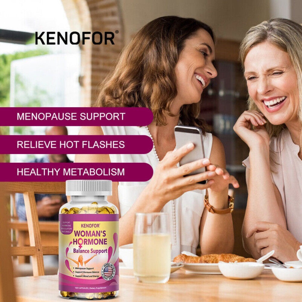 Women Menopause Health Softgel Hormone Emotional Balance Hot Flashes 120 Pills