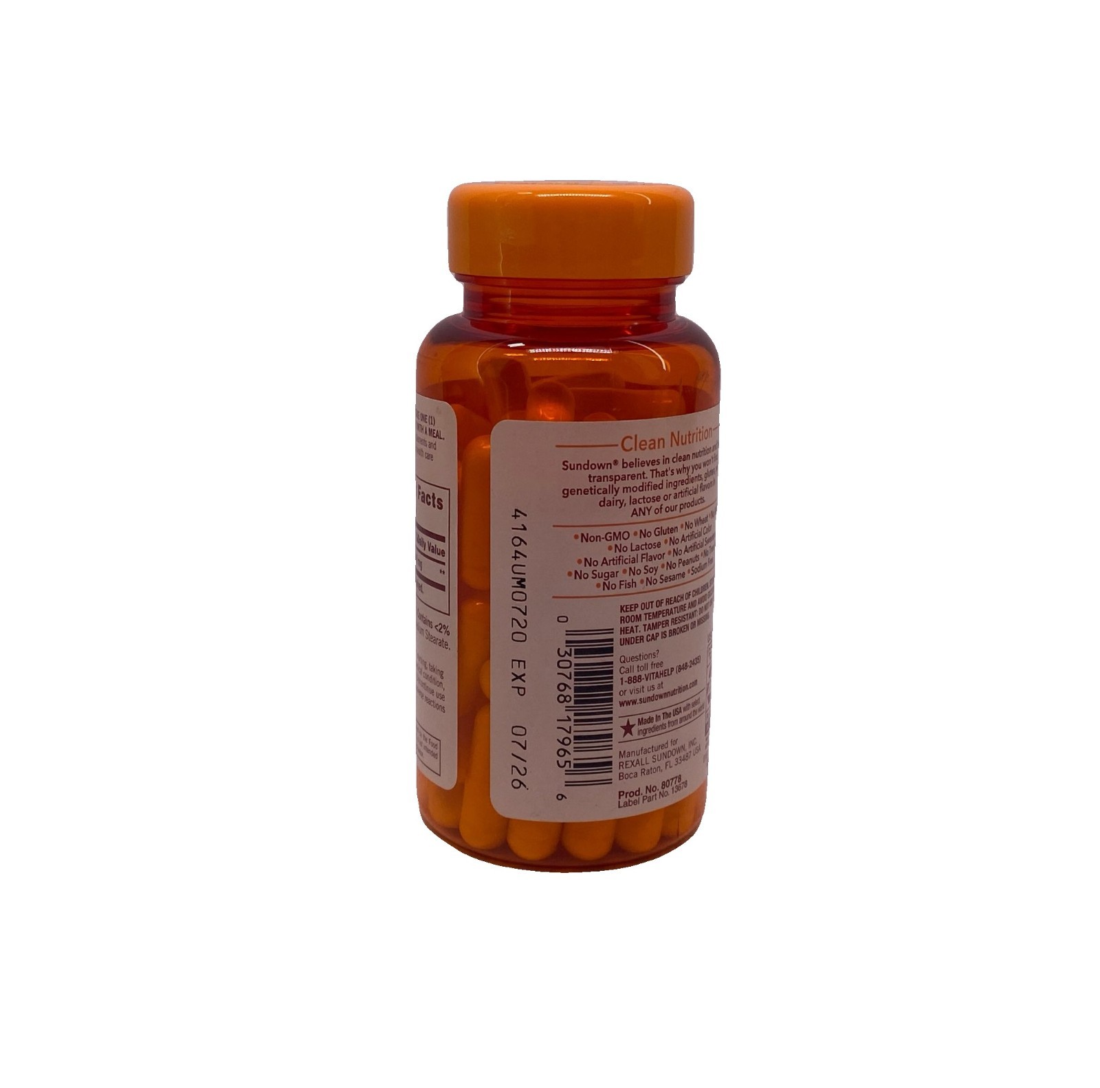 Sundown Non-GMO Alpha Lipoic Acid 600mg Antioxidant Support 8 Pack Exp: 07/26