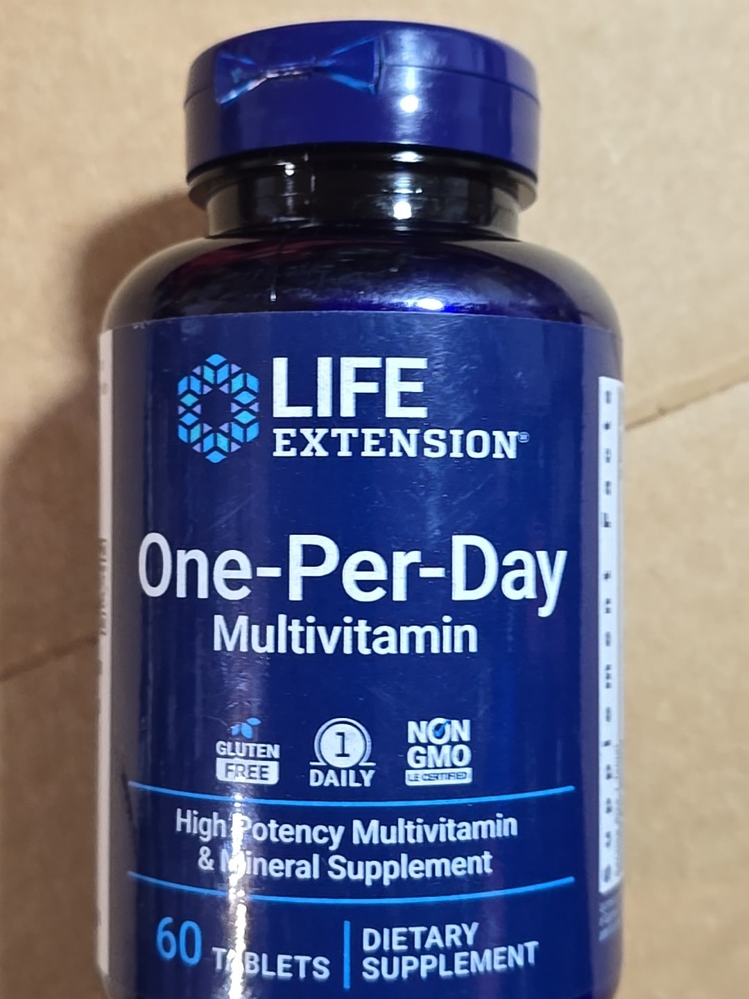 Life Extension One-Per-Day Tablets – 60 – High Potency Multivitamin & Mineral