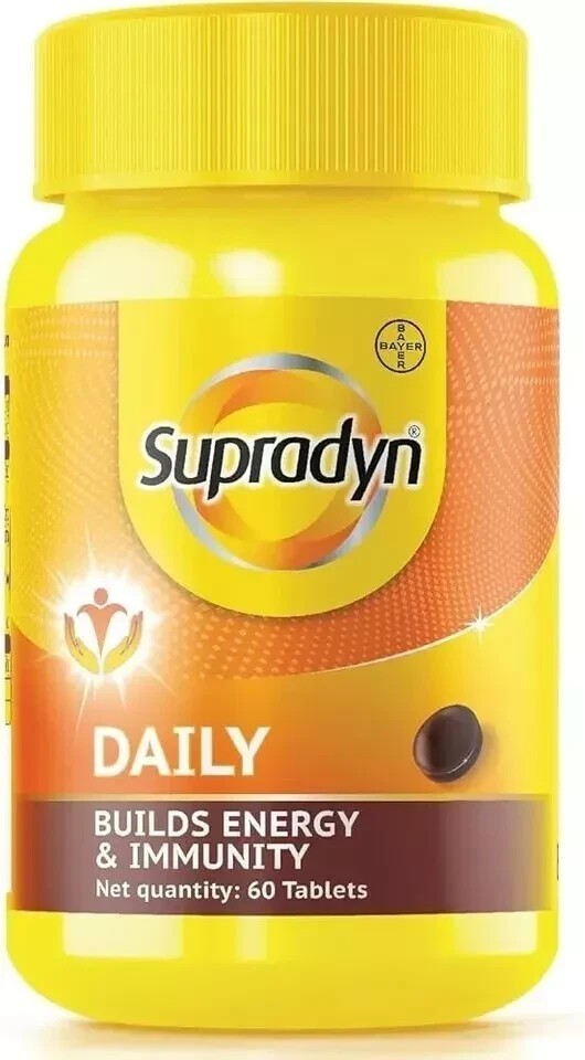 Supradyn Multivitamins Tablets For Daily Use Pack of 120 tablets free Shipping
