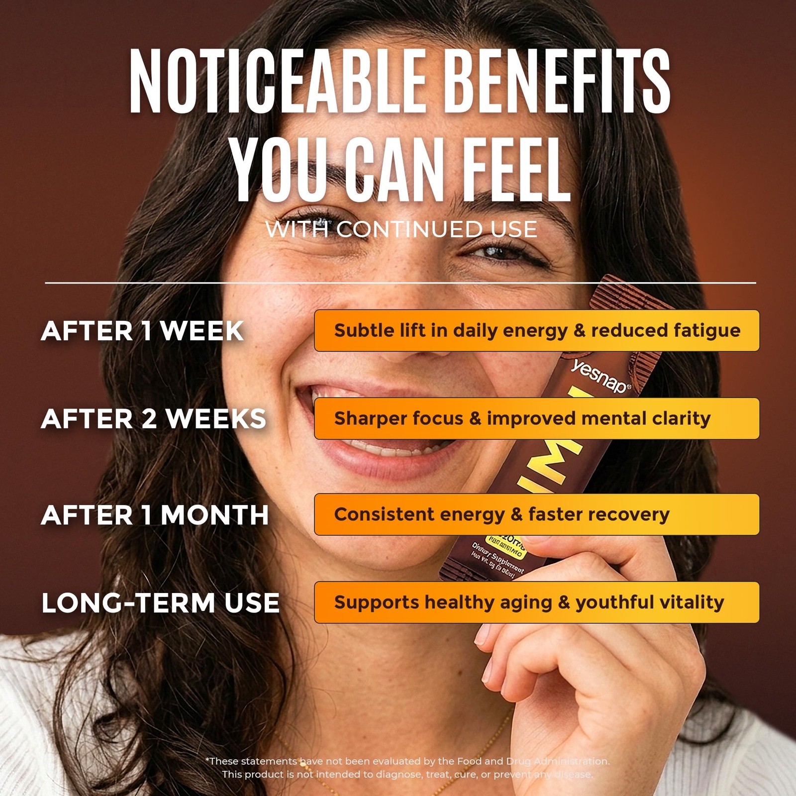 Yesnap NMN Liquid Supplement NAD+ 7-in-1 Support with Aging-Supportive Resver…