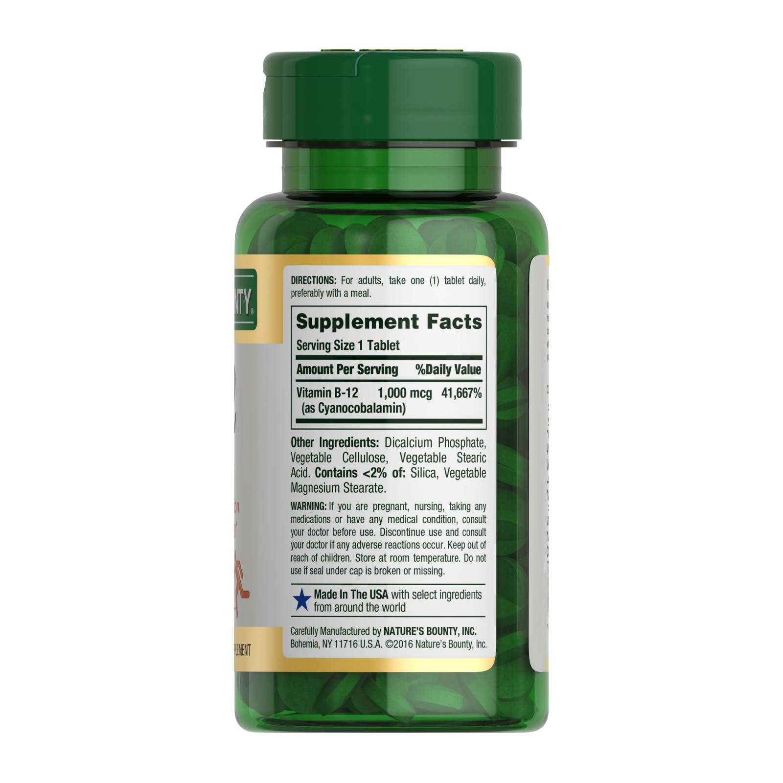 Nature’s Bounty Vitamin B12 1000 mcg Supplements, 200 Count (Pack of 1)