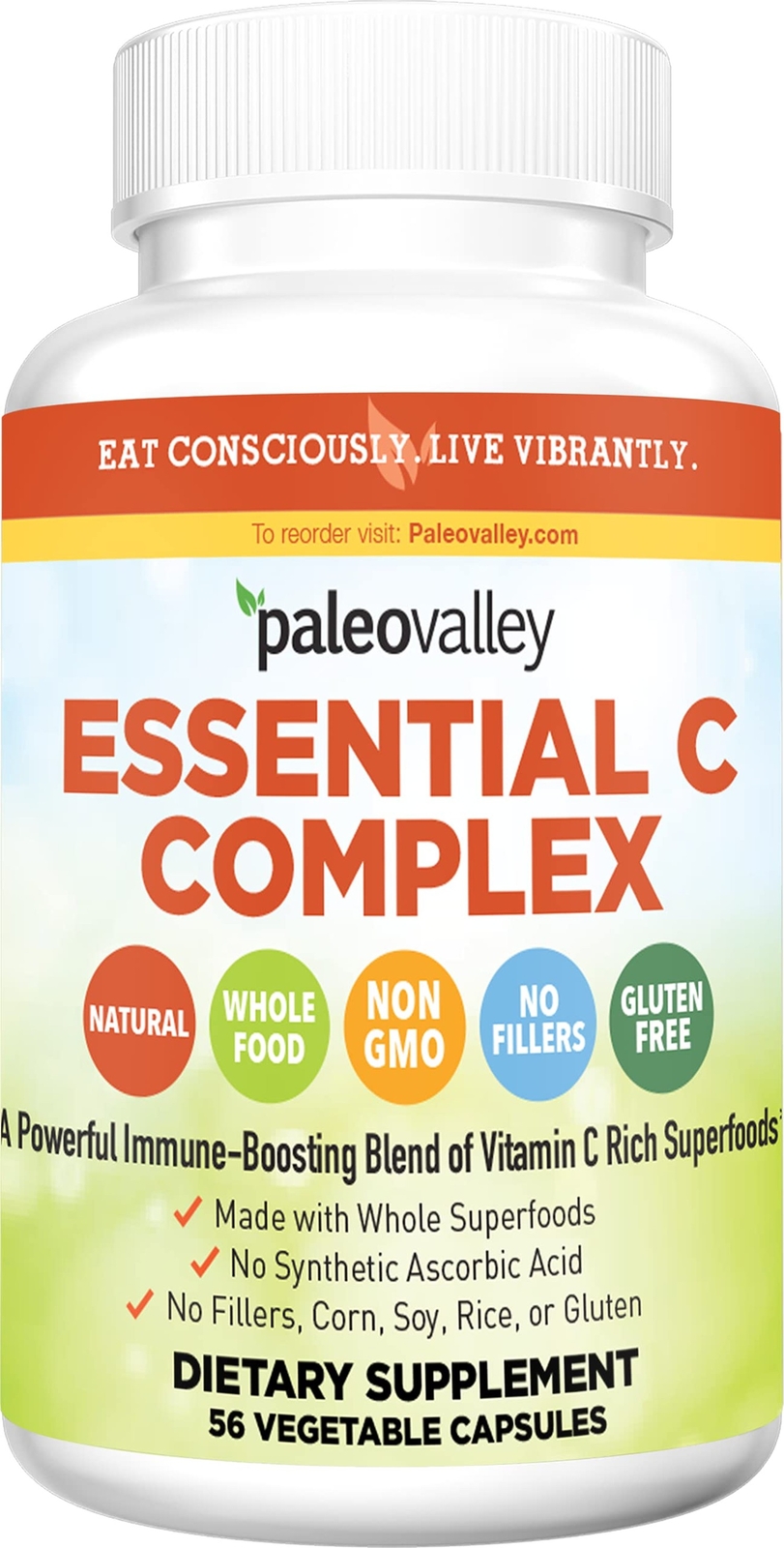 Paleovalley Essential C Complex – Vitamin C Supplement for Immune Support – 1…