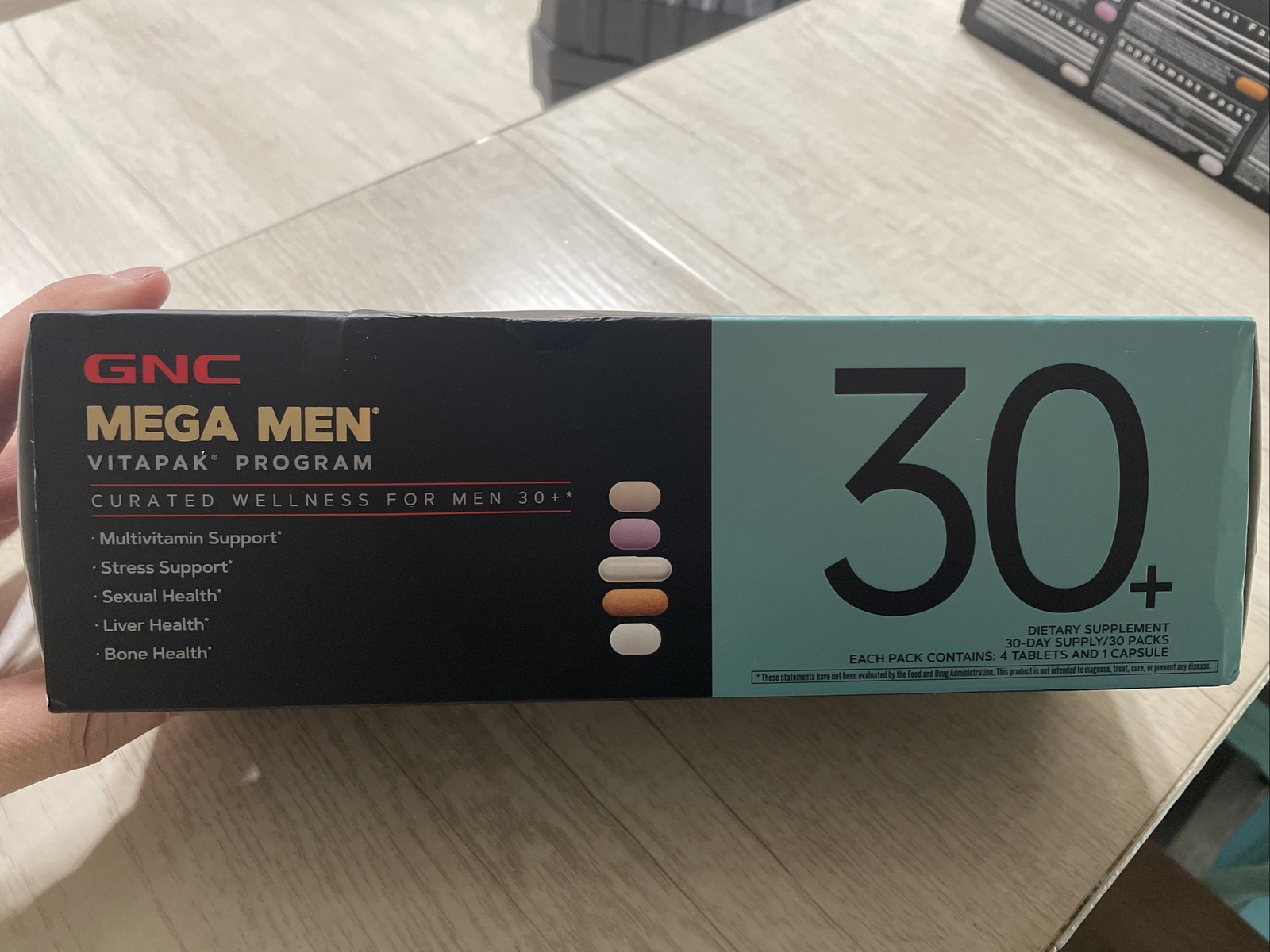 GNC MEGA MEN® 30+ Multivitamin Packs 30 Day Supply Exp 02/27 New