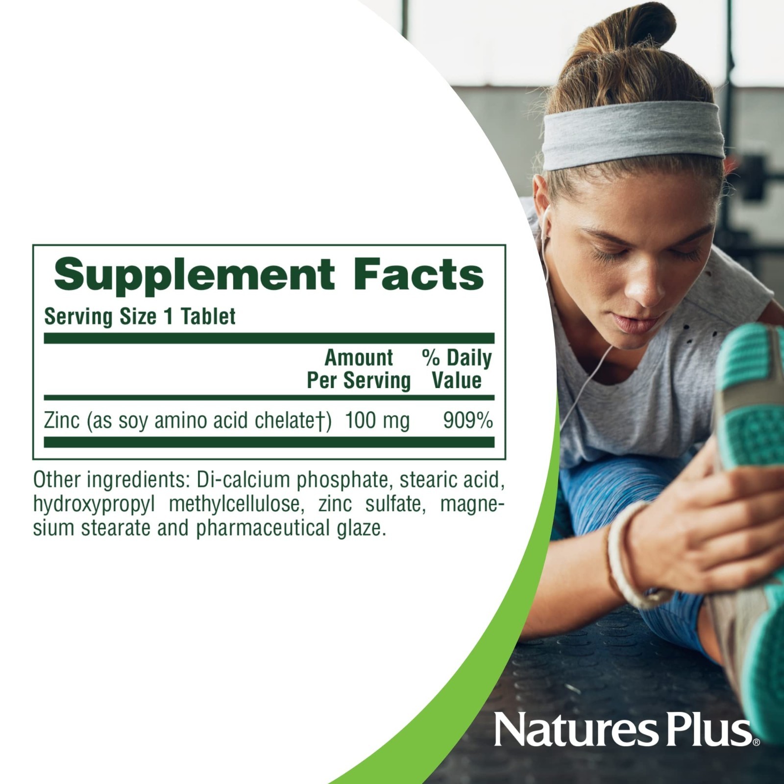 Mega Zinc 100mg Sustained Release Tablets – 90 Count – Vegetarian, Gluten Free,