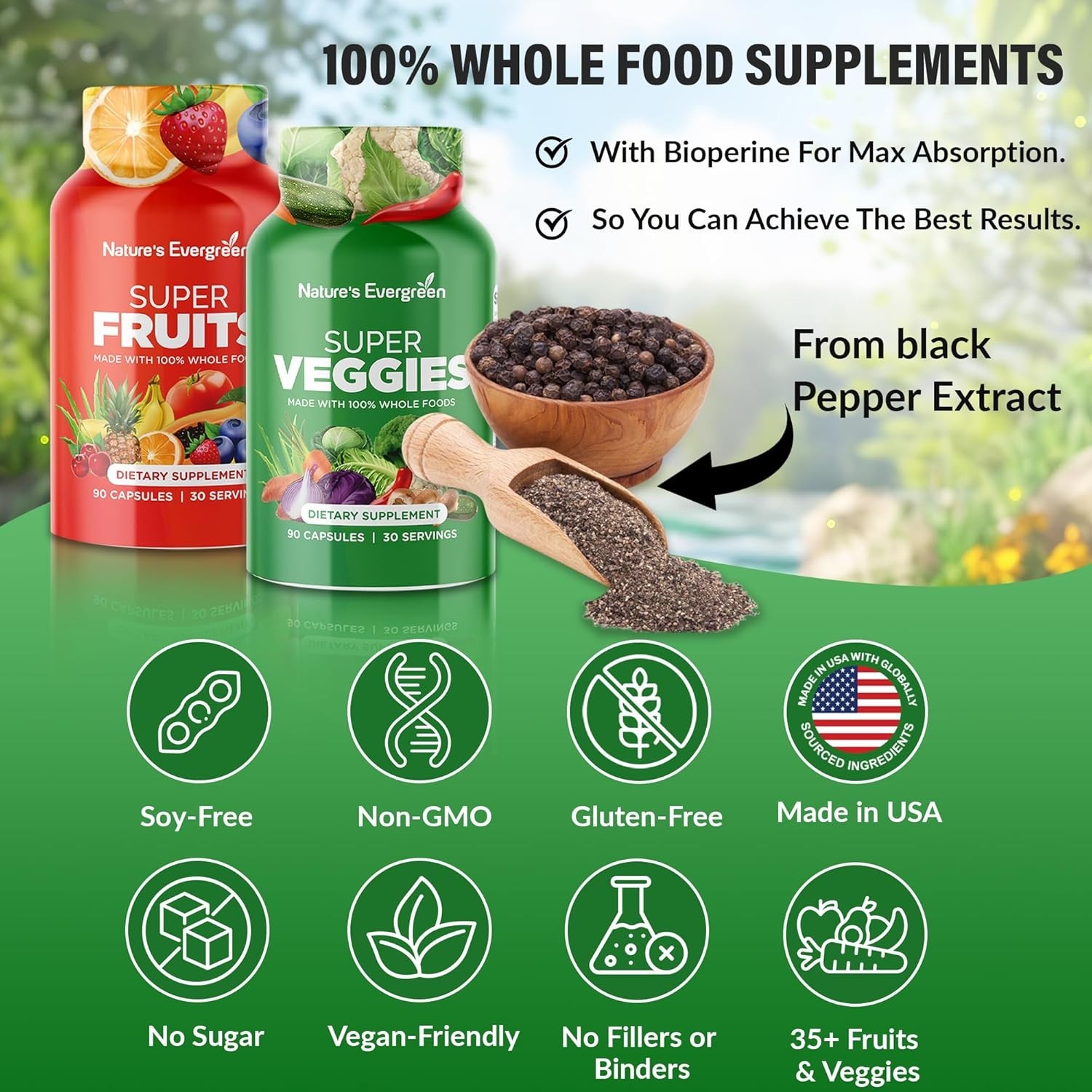 AUTHENTIC Balance of Nature Whole Food Fruits and Veggies Produce All Natural