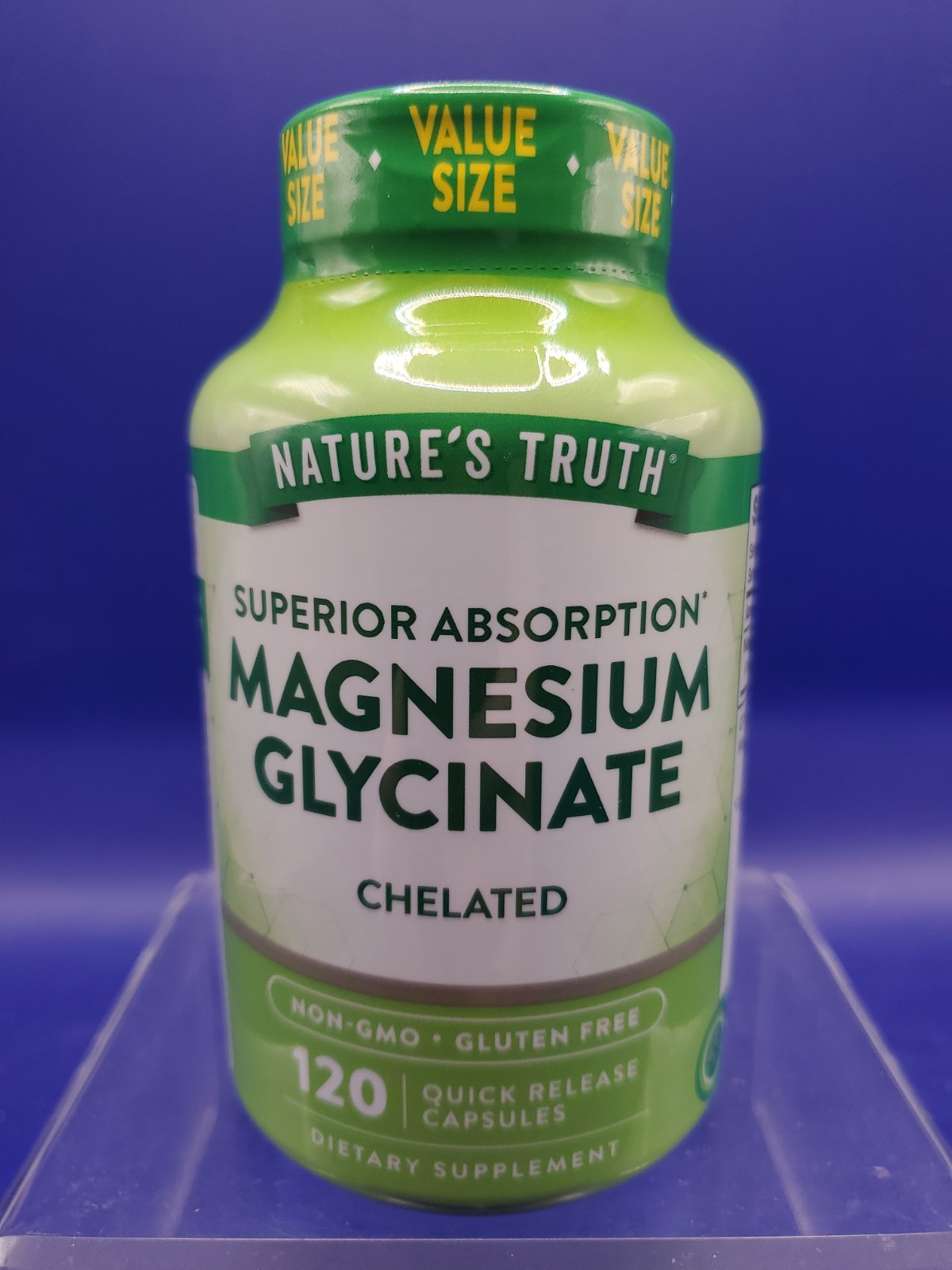 Natures Truth Magnesium Glycinate 200mg 120 Capsules Chelated Magnesium 01/2029