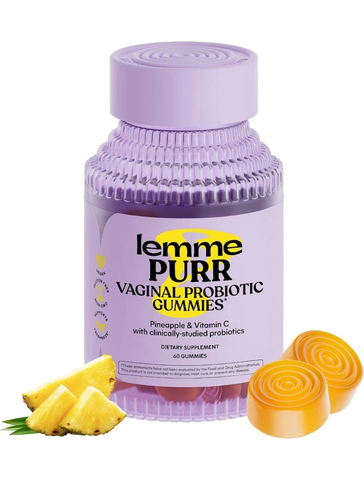 Lemme Purr Probiotic Vaginal Gummies for Women – Balanced pH, Healthy Odor 2/26
