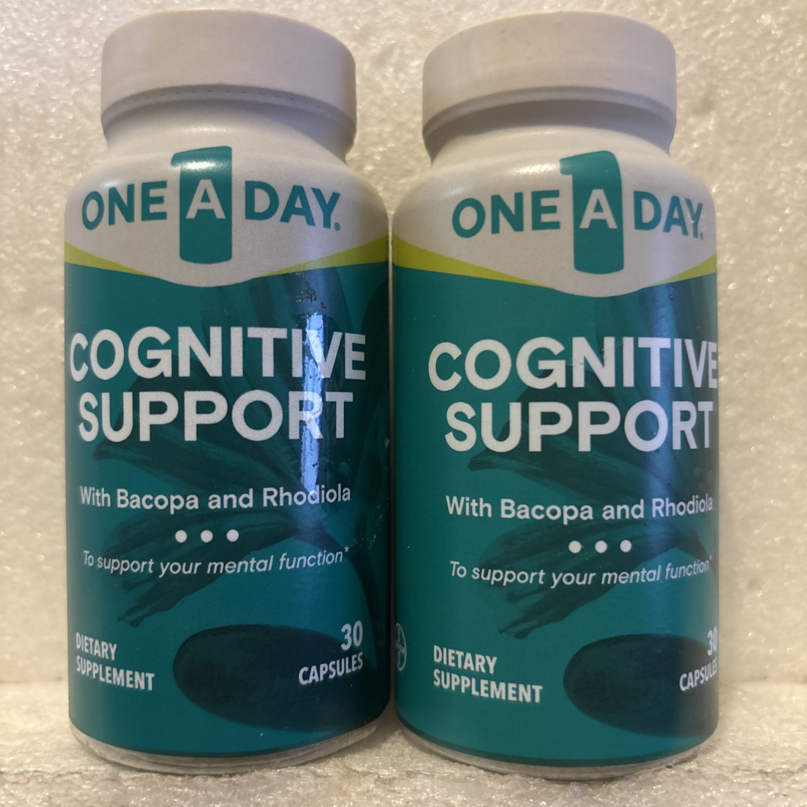 Lot Of 2 ONE A DAY Cognitive Brain Supplement 60 Total Capsules Exp 02/2026