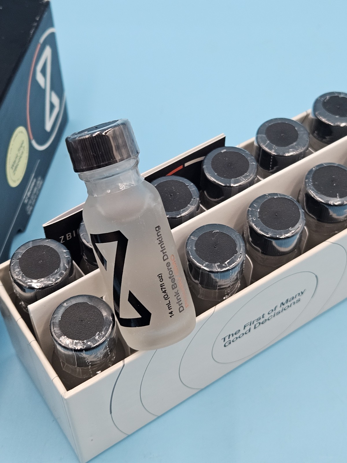 12 Pack Probiotic Feel Better After Drinking ZBiotics 0.47 Fl Oz Wake Refreshed