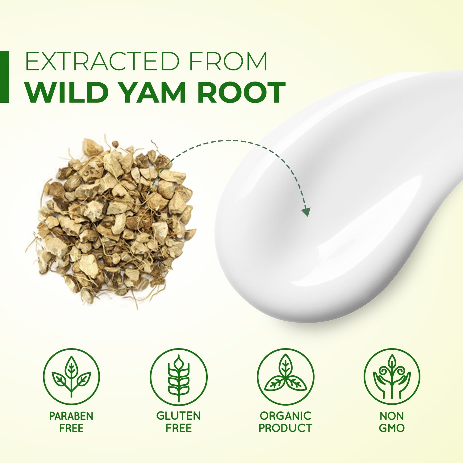 Organic Wild Yam Cream – Advanced Plant-Based Formula for Menopause & Menstrual