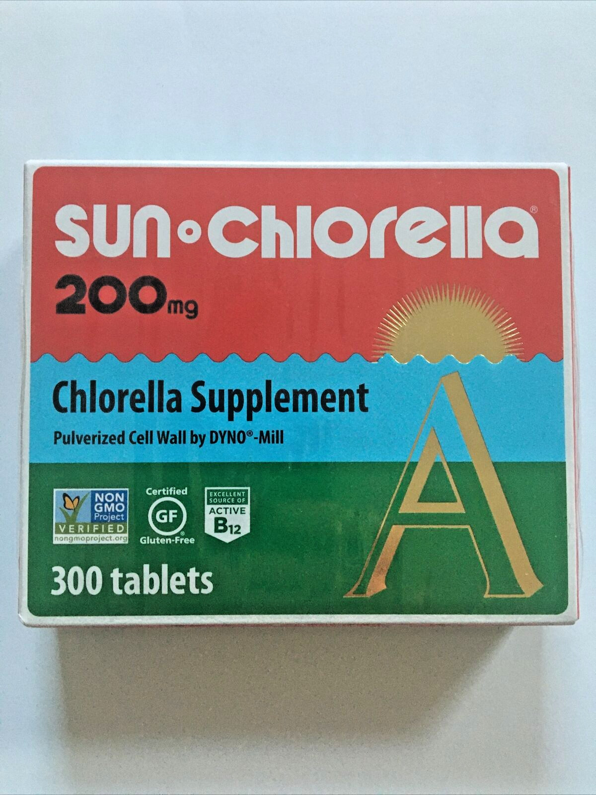 5 Boxes Sun Chlorella 200 mg by Sun Chlorella 300 Tablets Each FRESH