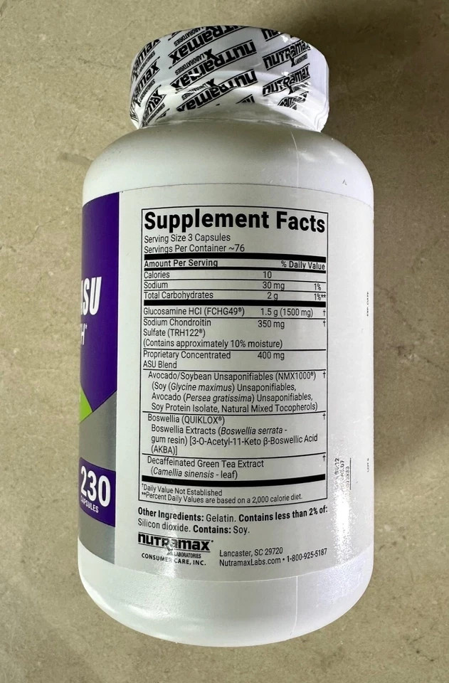 Cosamin ASU with Glucosamine & Chondroitin for Joint Health, 230 Capsules