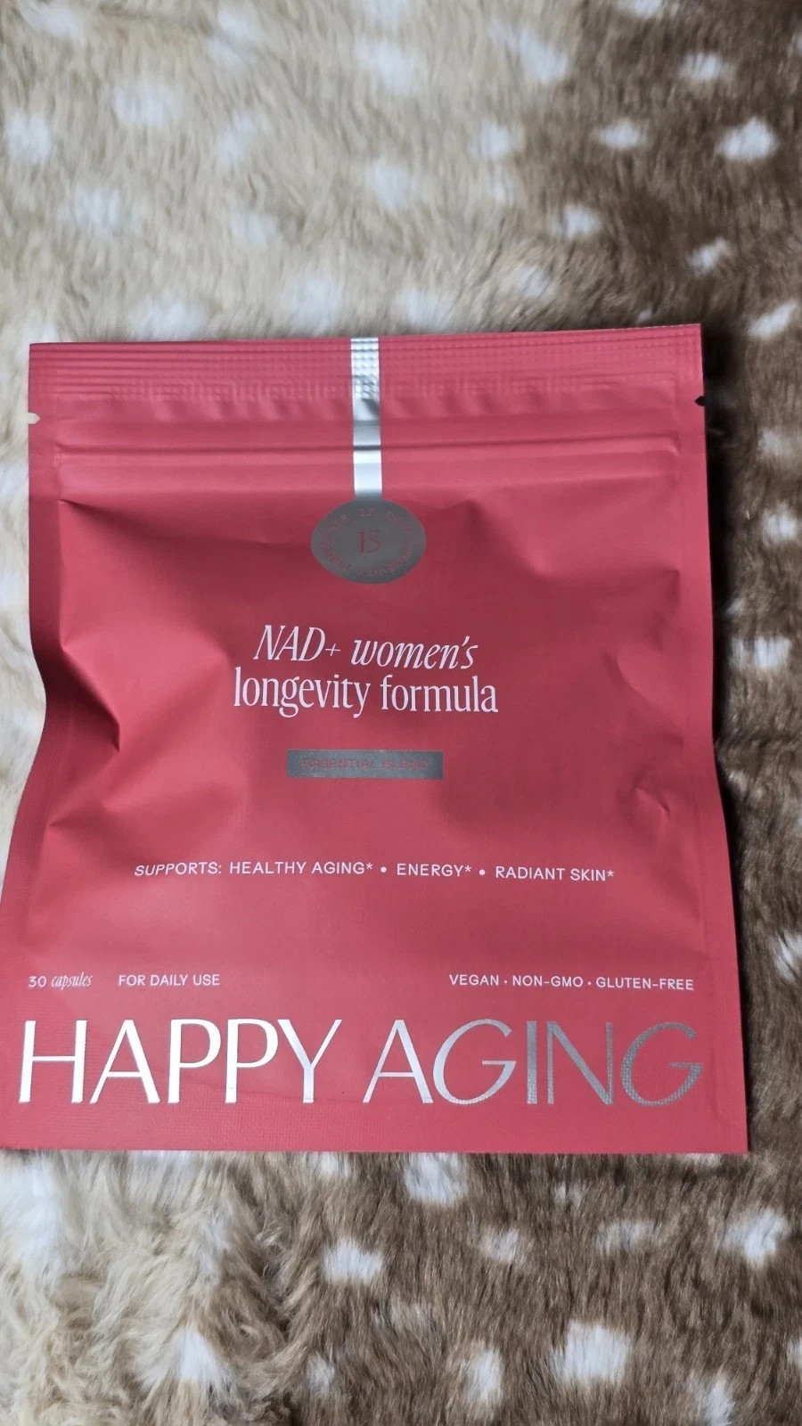 Happy Aging Essential Longevity Formula NAD+ Women’s Capsules for Energy 30ct