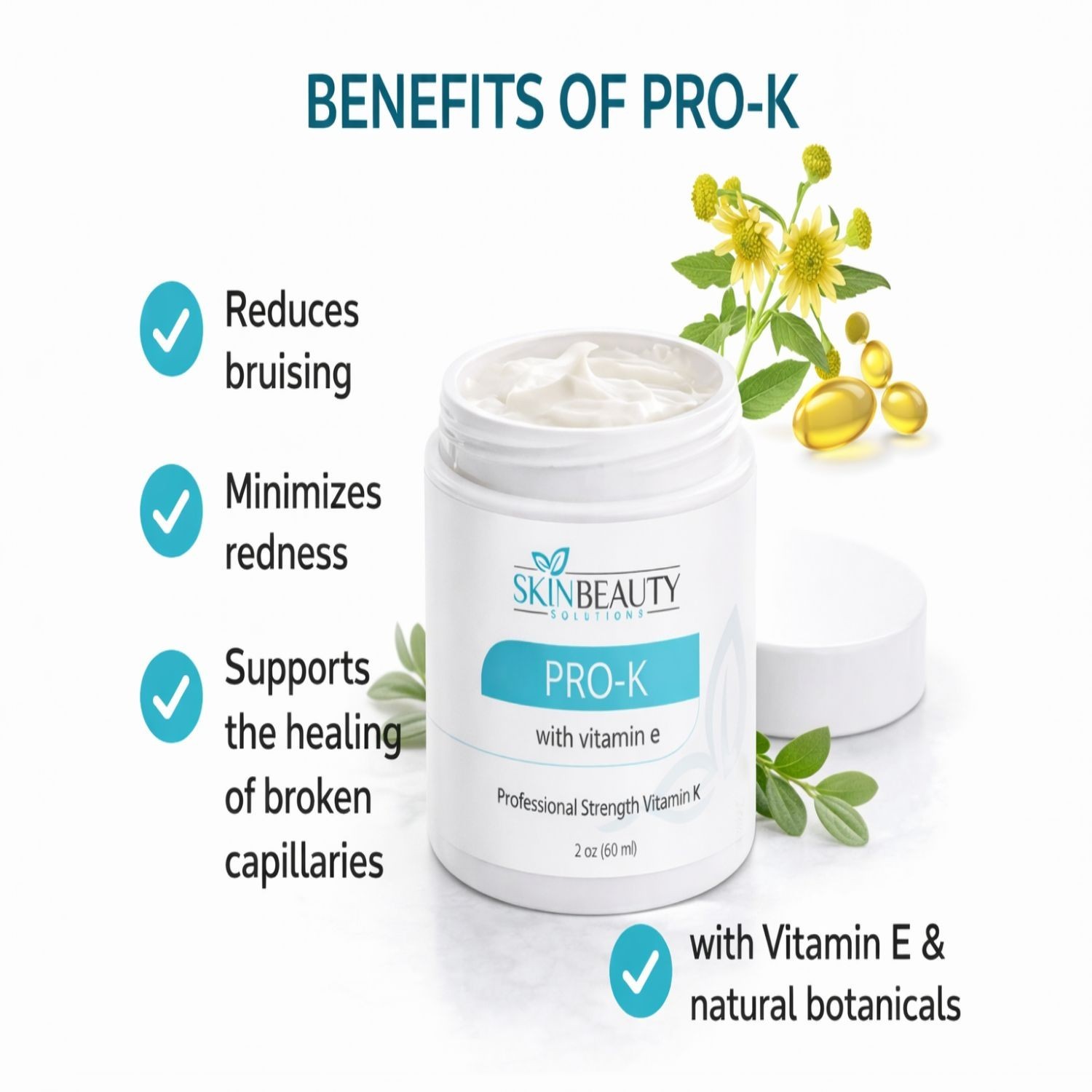 Pro-K Vitamin Cream Professional Strength 5% Restores Healthy Skin Development