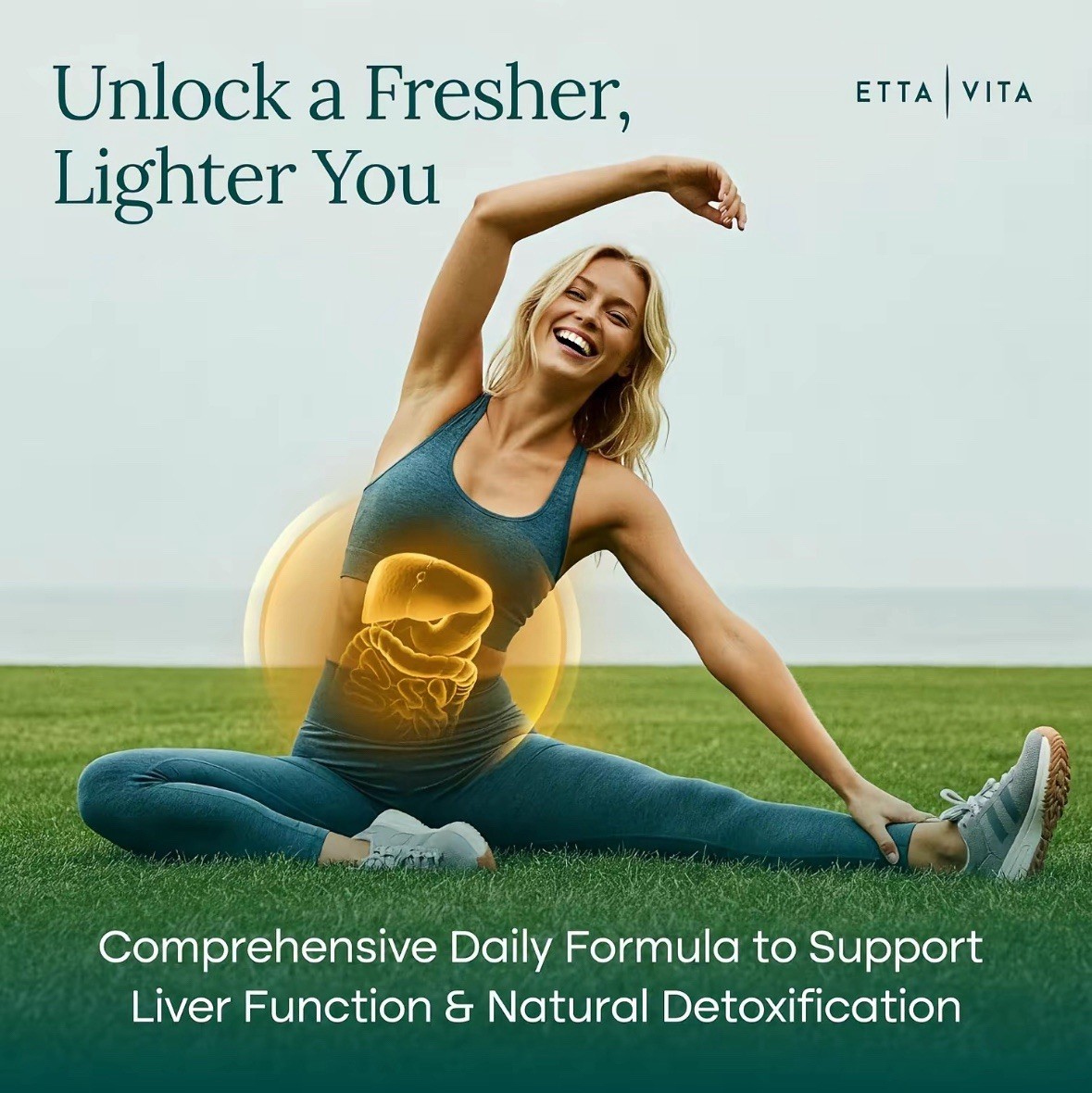 Liver & Gut Health Support Glutathione NAC Milk Thistle Chlorella Spirulina ALA