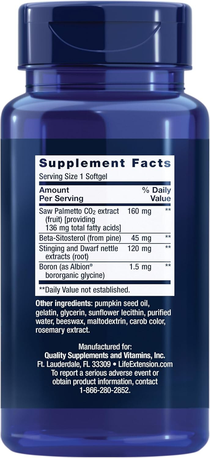 PalmettoGuard® Saw Palmetto, Nettle Root and Beta-Sitosterol 60 sofgels