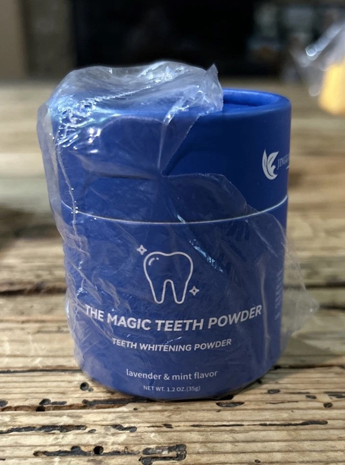 Jinggangshan The Magic Teeth Powder Lavender & Mint Flavor 1.2 Fl. Oz -NEW