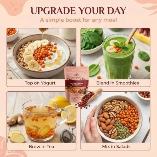 Sea Buckthorn Berry 100g Sun Dried Wild Berries Vitamin C Omega 7 Superfood FS