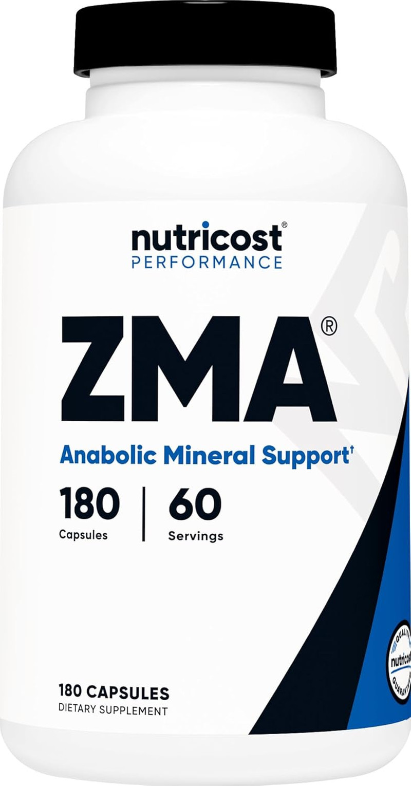 ZMA 180 Capsules – Non-Gmo and Gluten Free ZMA Supplement