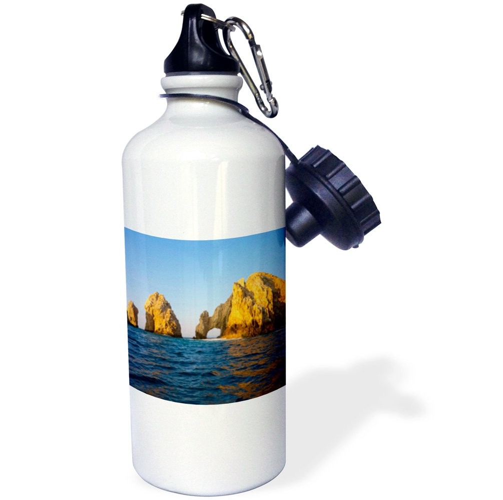 3dRose «El Arco, The Arch, Cabo San Lucas, Baja, Mexico SA13 21 Ounces, White