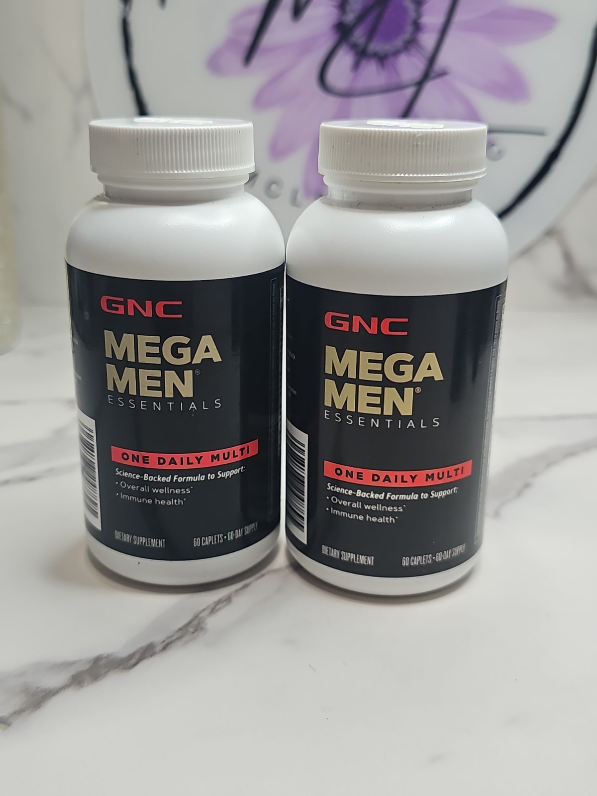 2 Pack GNC Mega Men Essentials One Daily Multi Vitamin Muscle 60 Ct Ea Exp 02/27
