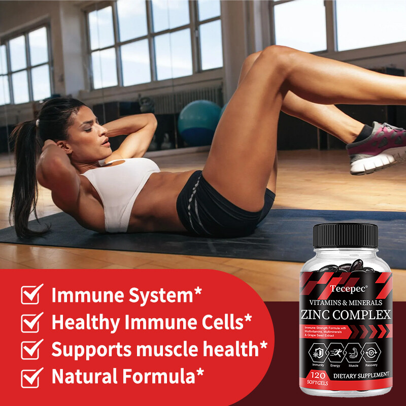 Multivitamin/Multimineral Supplement with Zinc Complex, Boost Energy, Immune