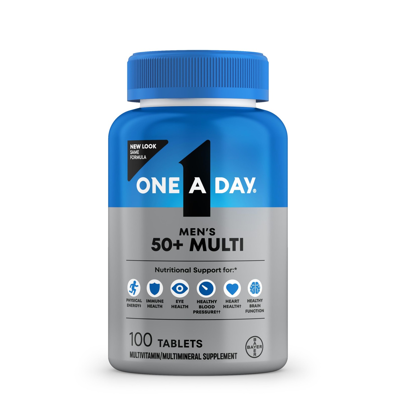 One A Day Men’s 50+ Multivitamins, Supplement with A, C, D, E and Zinc for Im…