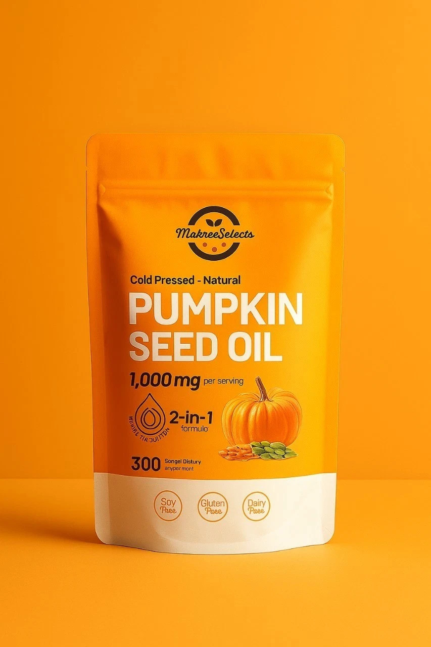 Pumpkin Seed Oil 1000mg with Saw Palmetto 300 Softgels