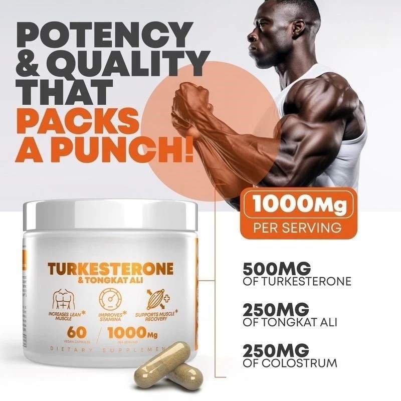 Turkesterone 1-5X 1000 Mg Organic Caps Vitamin Muscle Development & Recovery