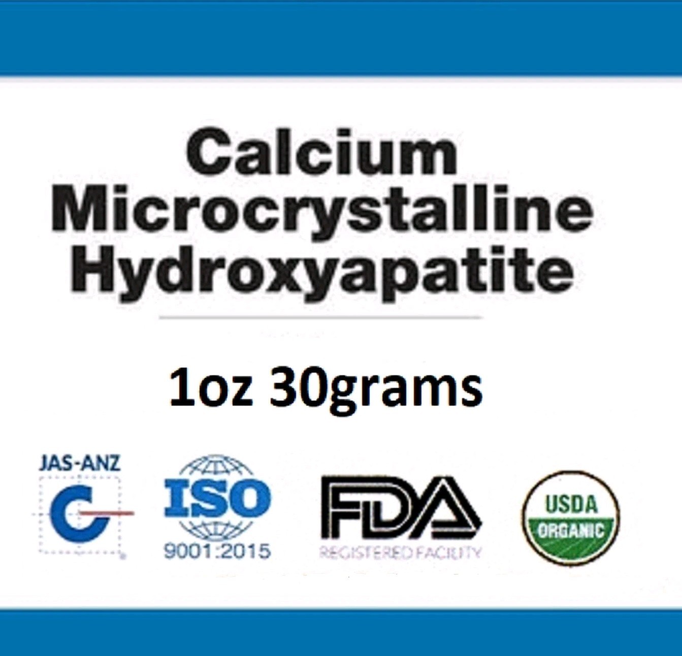 MICROCRYSTALLINE HYDROXYAPATITE POWDER MCHA 1oz/30g ORAL BONE HEALTH