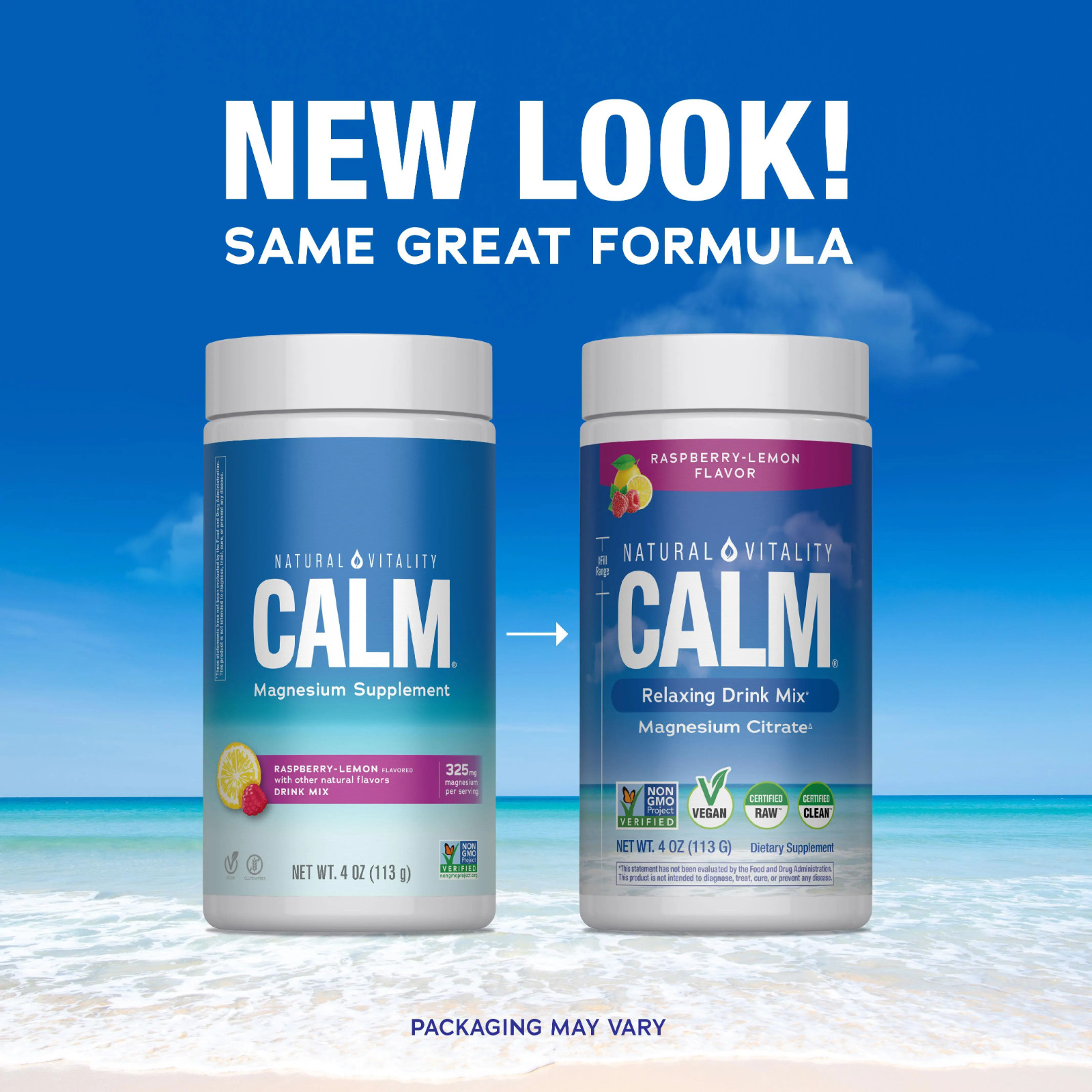 CALM Magnesium Citrate – Relax & Sleep Support – Raspberry Lemon, 28ct