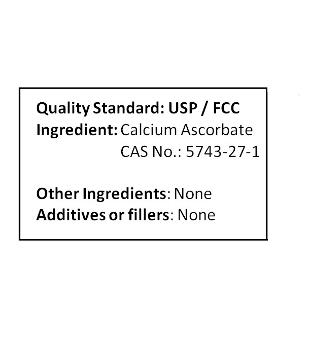 NuSci 100% pure 100g (3.52 oz) Calcium Ascorbate Buffered Vitamin C Powder