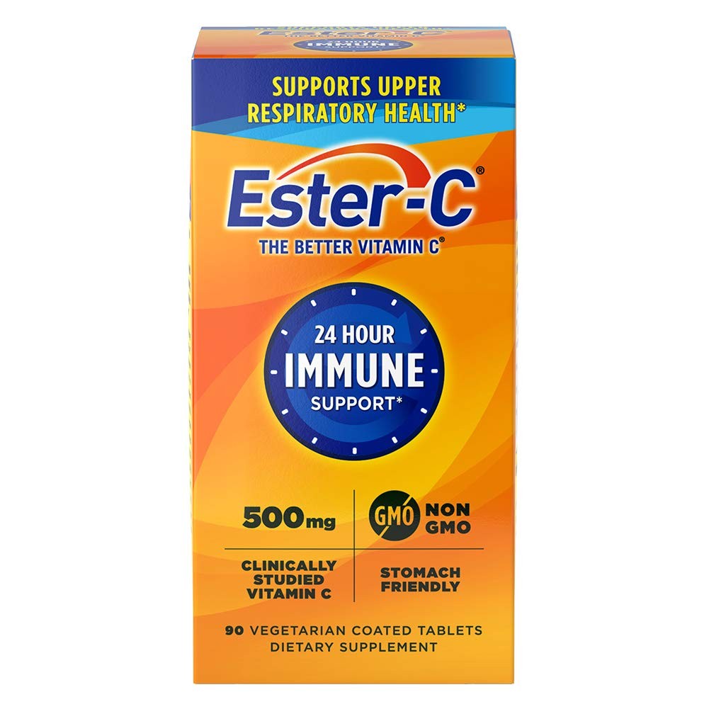 500 mg 24 Hour Vitamin C Tablets for Immune Support, Vitamin C Supplement, 90…