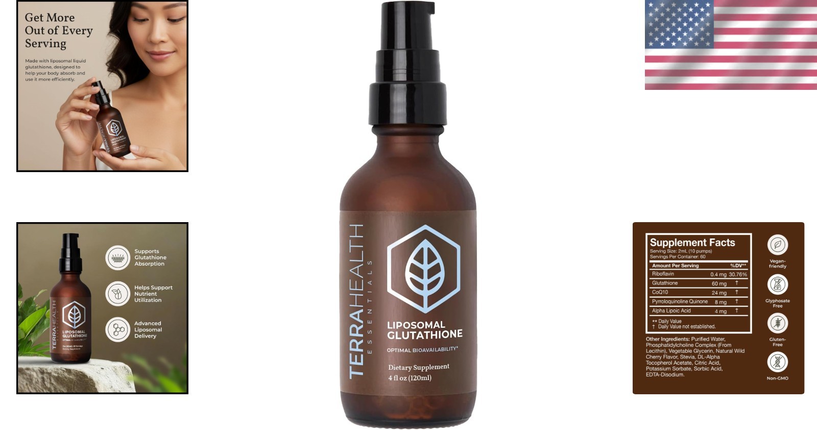 Cherry-Vanilla Liposomal Glutathione 60 Day Supply – Skin, Hair & Health Support