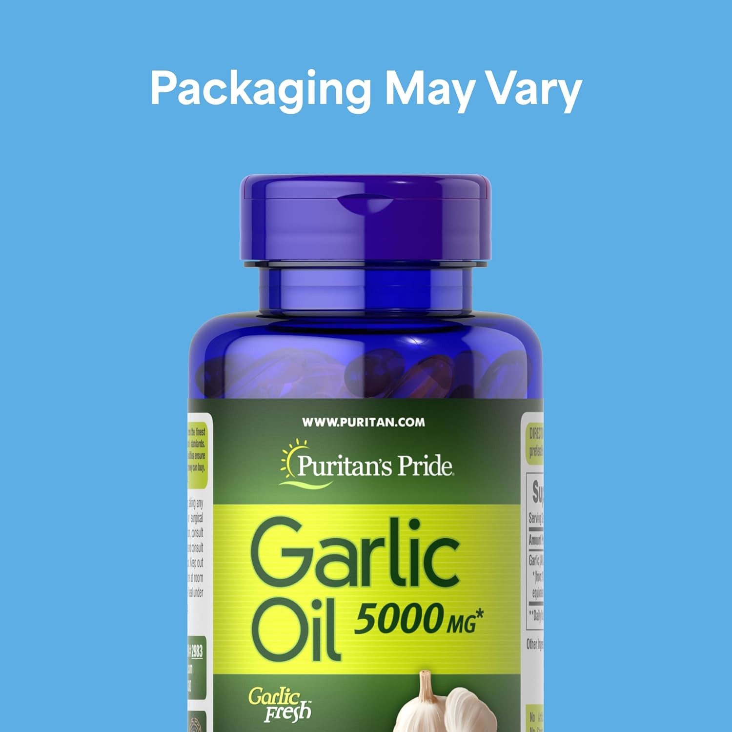 Pure Garlic Pills 5000MG Most Powerful Antibiotic Heal All Infection, 250 Count