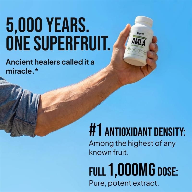 AMLA Capsules High Potency Formula AMLA Superfruit Extract Dietary Supplement