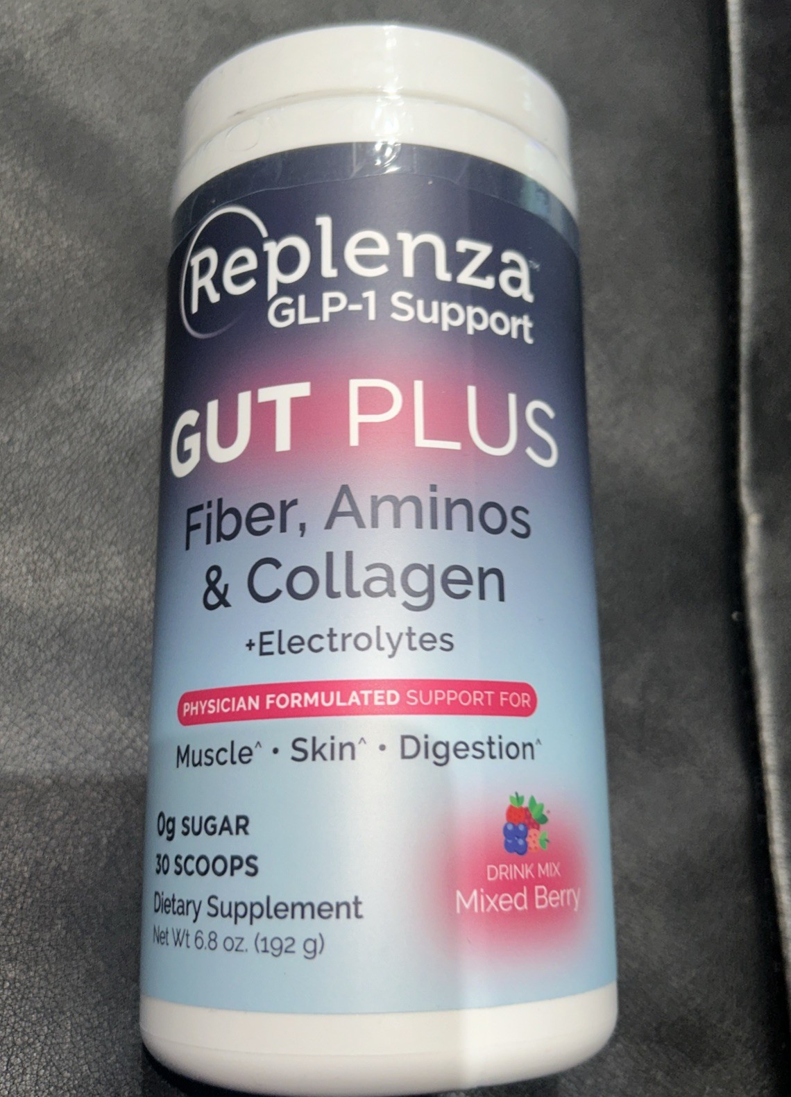 Replenza GLP-1 Support Daily Replenisher Mixed Berry 6.8 oz Exp 11/27