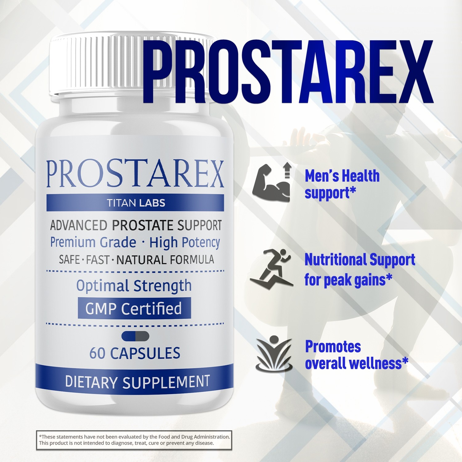(3 Pack) Prostarex Prostate & Bladder Support Supplement Prosta Rex 180 Capsules